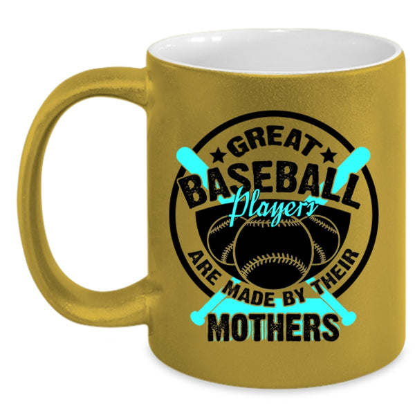 Cool Baseball Mom Coffee Mug, Great Baseball Players Accent Mug