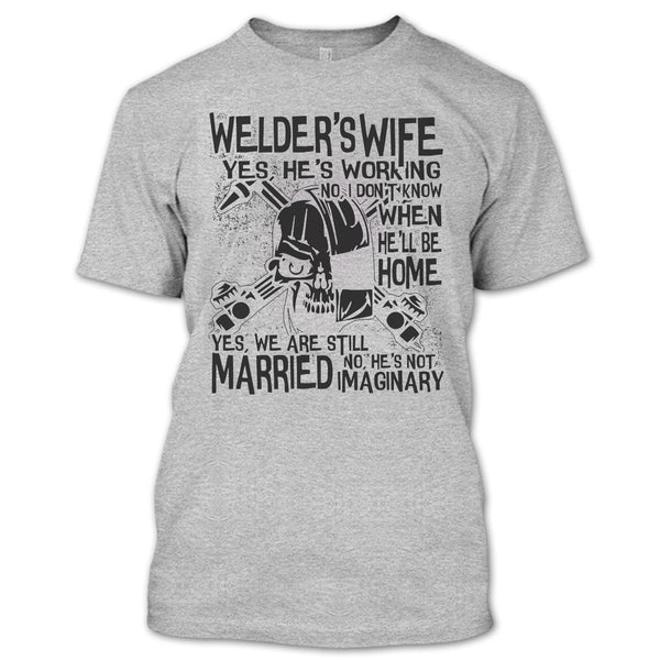 Welder's Wife T Shirt, Coolest Welder's Husband T Shirt