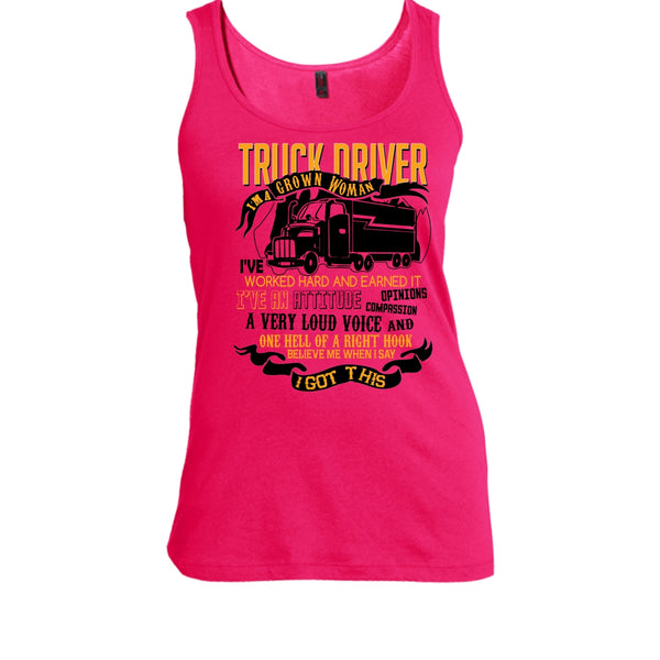 Trucker Driver T Shirt, Coolest Truck Driver Tank Top