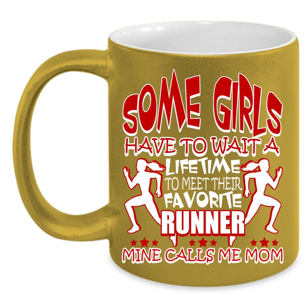 My Favorite Runner Calls Me Mom Coffee Mug, I Love Runner Coffee Cup