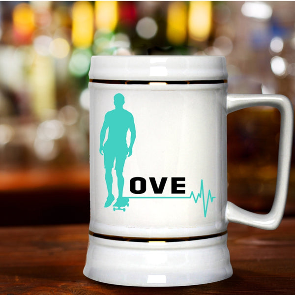 Best Gift For My Son Beer Stein 22oz, I Love Surfing Beer Mug