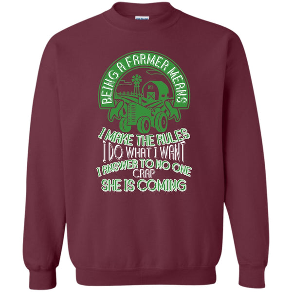 Mean I Make The Rules T Shirt, Gift For Farmer Sweatshirt