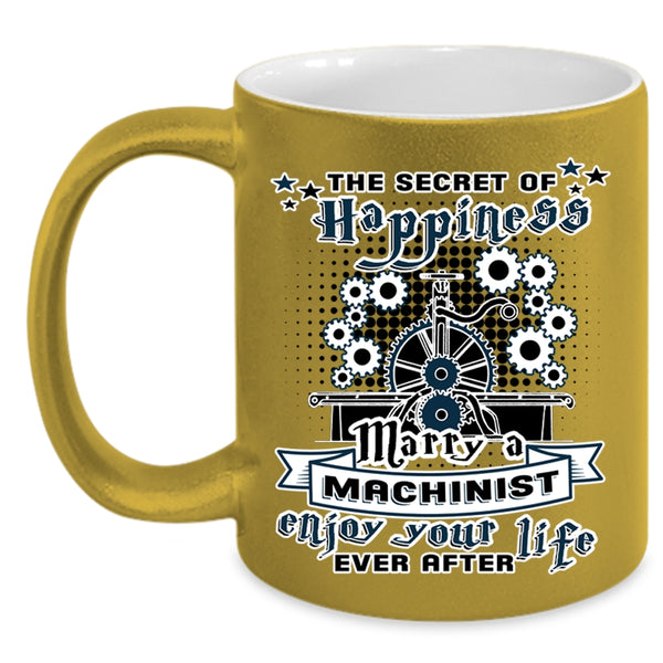 I Love Machinist Coffee Mug, Marry A Machinist Accent Mug