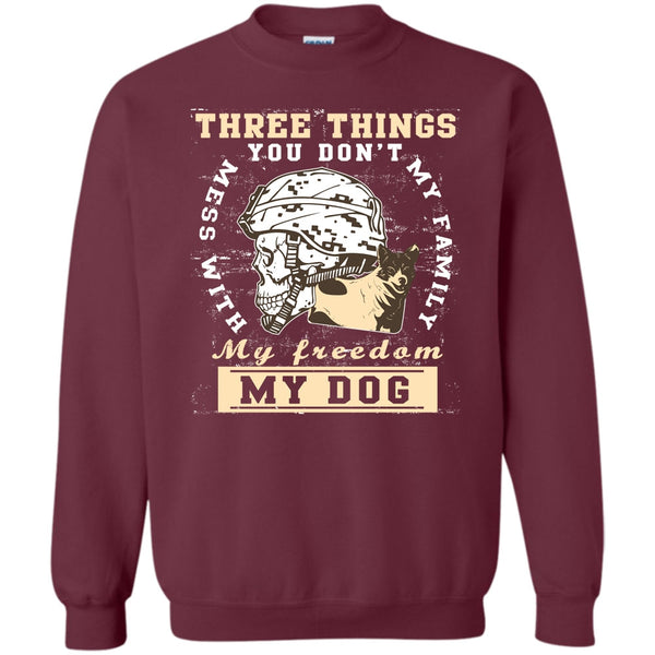 My Freedom My Family My Dog T Shirt, Coolest Veteran Sweatshirt