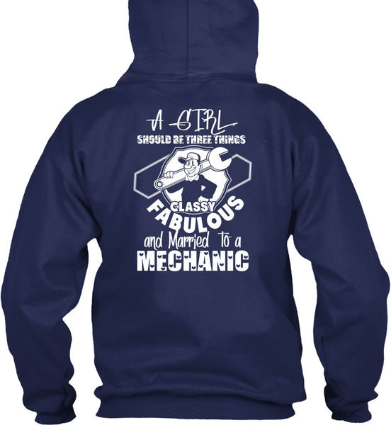 Married To A Mechanic T Shirt, A Girl Should Be Three Things T Shirt