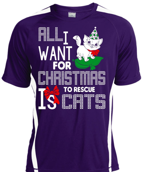 All I Want For Christmas To Rescue Is Cats T Shirt, Pet My Cat T Shirt, Cool Shirt