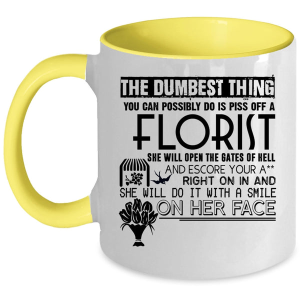 Cute Gift For Florist Coffee Mug, Florist Accent Mug