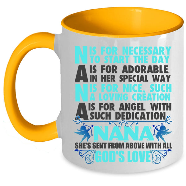 She's Send From Above With All God's Love Coffee Mug, Nana Accent Mug