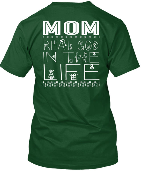 Mom Real God In The Life T Shirt, This Girl Loves Christmas T Shirt