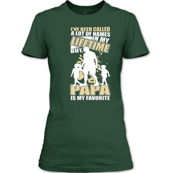 Father's Day Gift T Shirt, Papa Is My Favorite Name T Shirt
