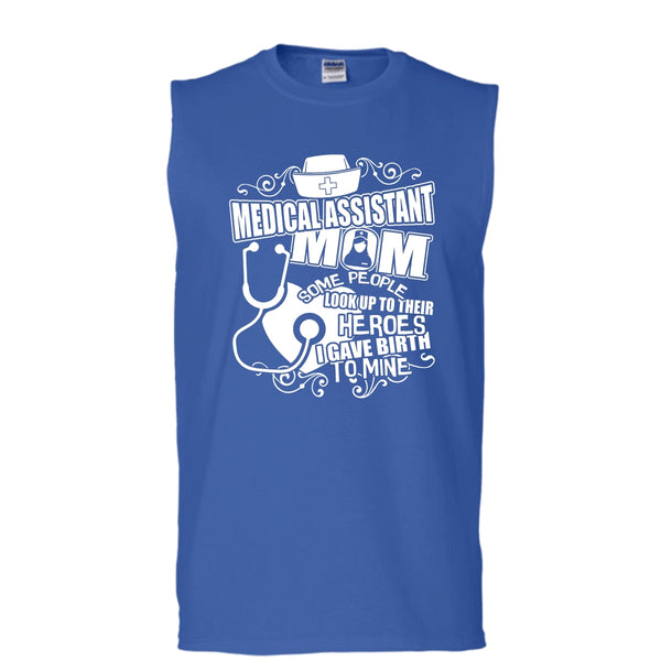 Medical Assistant Mom T Shirt, I'm A Medical Assistant Mom Tank Top (Men's Cotton Sleeveless)