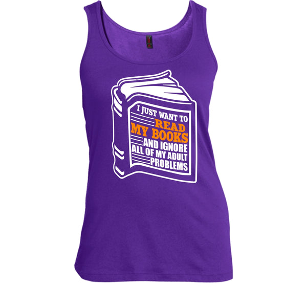 I Just Want To Read My Books T Shirt, Coolest Book Lover T Shirt, Cool T Shirt