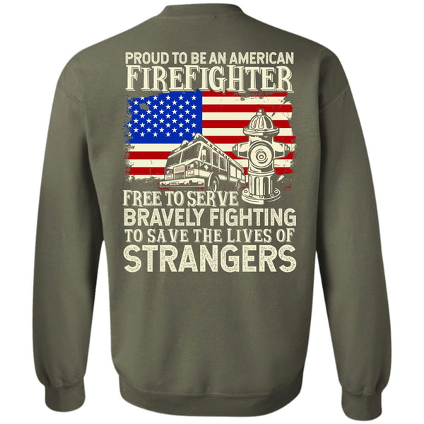Bravely Fighting T Shirt, I Love Firefighter Sweatshirt