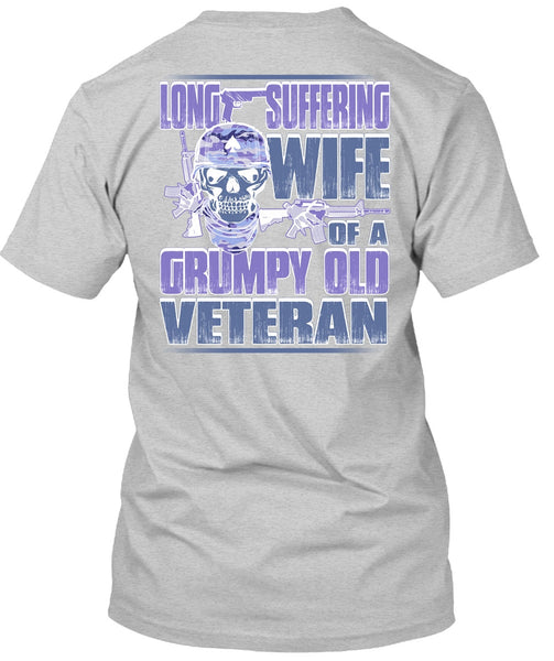 Long Suffering Wife T Shirt, I Love Veteran T Shirt