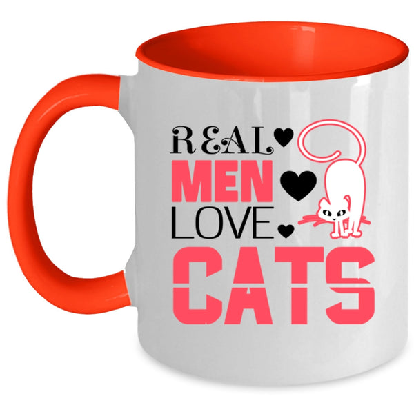 Real Men Love Cats Mug, Cool Gift For My Dad Cup