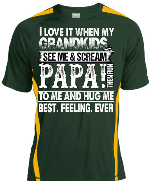 Grandkids See Me And Scream Papa T Shirt, Being A Papa T Shirt, Cool Shirt