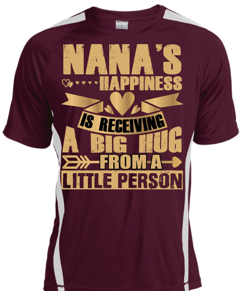 Nana's Happiness Is Receiving A Big Hug T Shirt, I Love Nana T Shirt, Cool Shirt