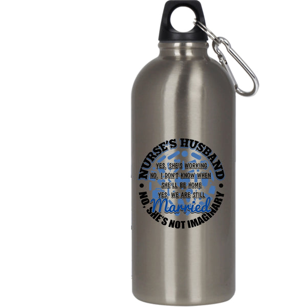 Nurse's Husband 20 oz Stainless Steel Bottle,Cute Nurse's Husband Outdoor Sports Water Bottle