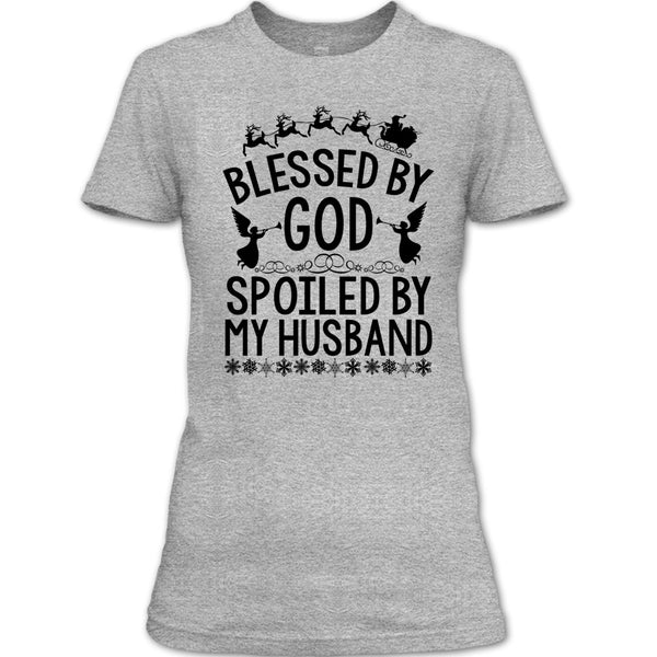 Blessed By God T Shirt, Merry Christmas Gift T Shirt