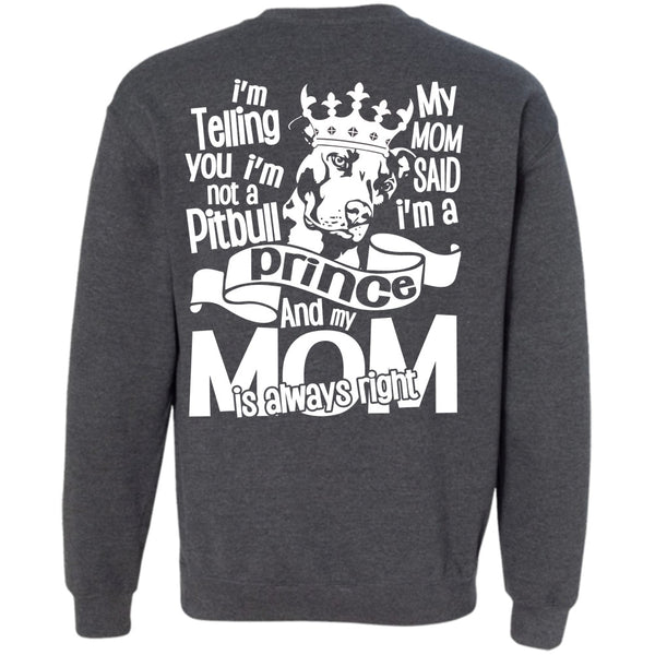 My Mom Is Always Right T Shirt, I Love Dog Sweatshirt