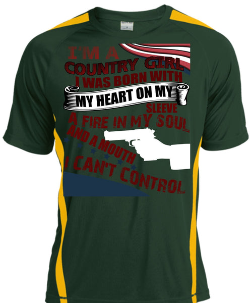I'm A Country Girl T Shirt, I Can't Control T Shirt, Cool Shirt