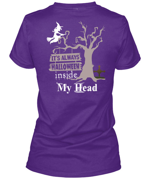 It's Always Halloween Inside My Head T Shirt, I Love You Pumpkin T Shirt