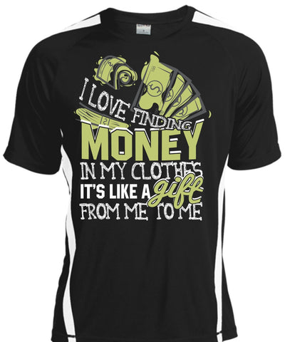 A black t-shirt with the shopify logo