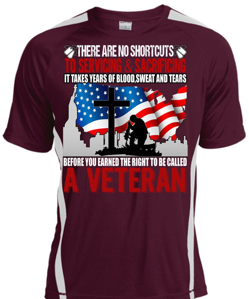 To Be Called A Veteran T Shirt, Sweat And Tears T Shirt, Cool Shirt