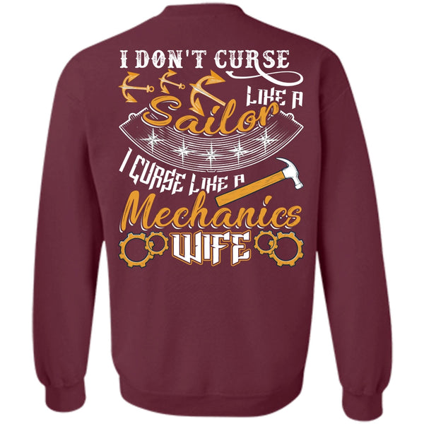 Like A Mechanics Wife T Shirt, I Love Wife Sweatshirt