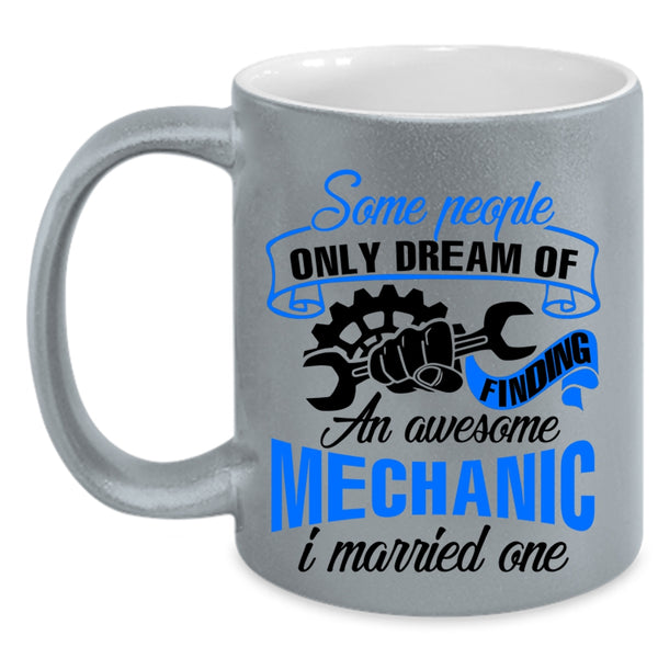 I Love Mechanic Coffee Mug, Finding An Awesome Mechanic Accent Mug
