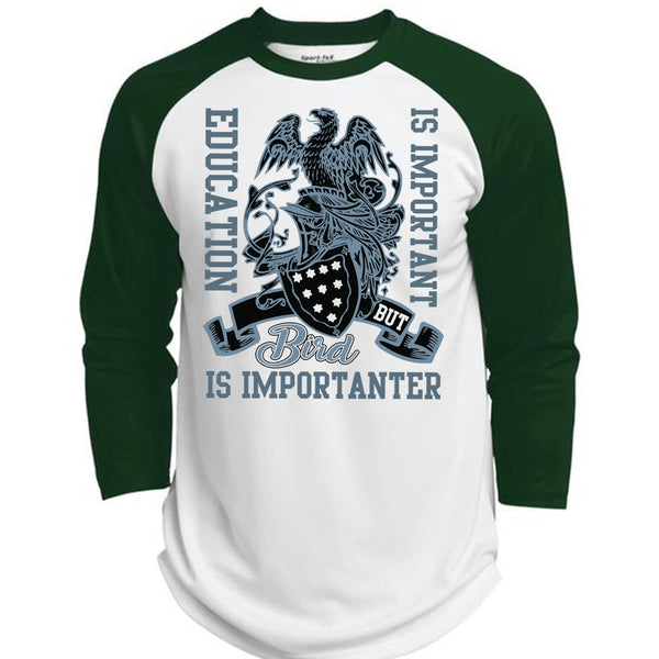 Education Is Important T Shirt, I Love Bird T Shirt, Awesome T-Shirts  (Polyester Game Baseball Jersey)
