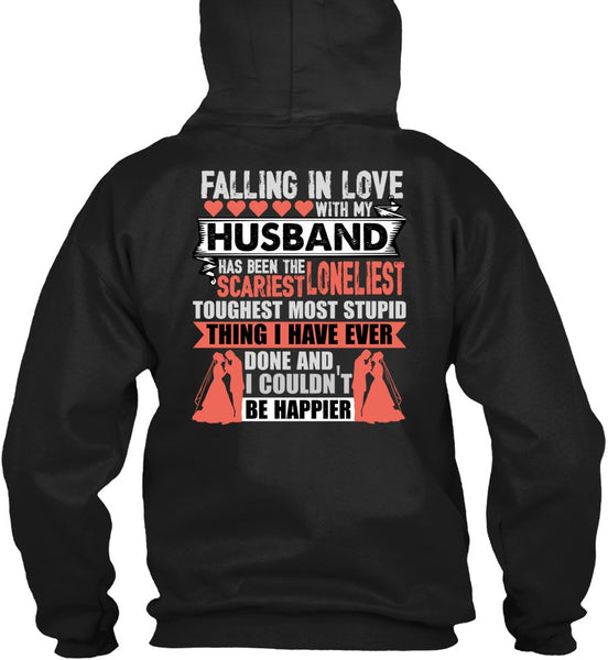 Falling In Love With My Husband T Shirt, I Couldn't Be Happier T Shirt