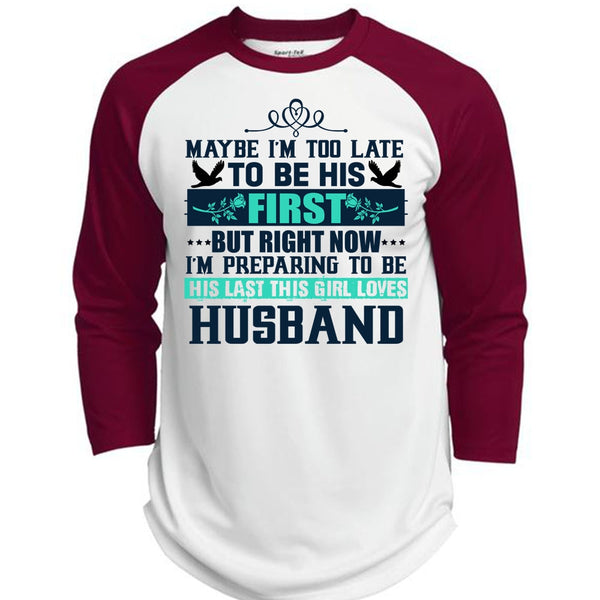 This Girl Loves Husband T Shirt, I Love Wife T Shirt, Awesome T-Shirts  (Polyester Game Baseball Jersey)