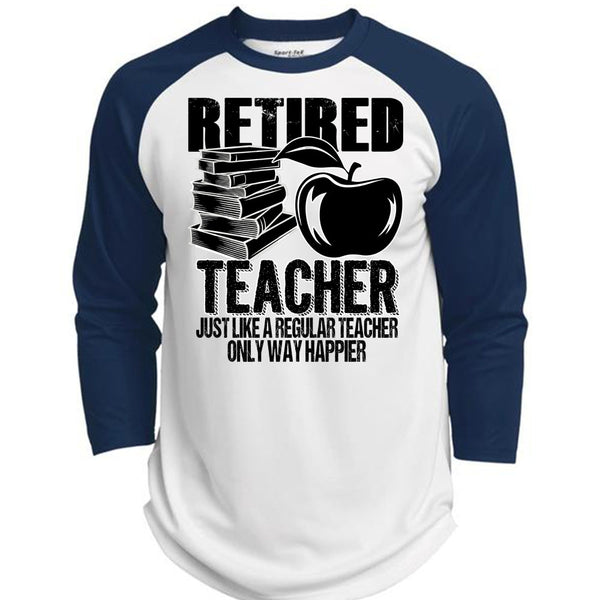 Retired Teacher T Shirt, I Love Teaching T Shirt, Awesome T-Shirts  (Polyester Game Baseball Jersey)