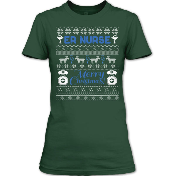 Er Nurse T Shirt, Merry Christmas T Shirt