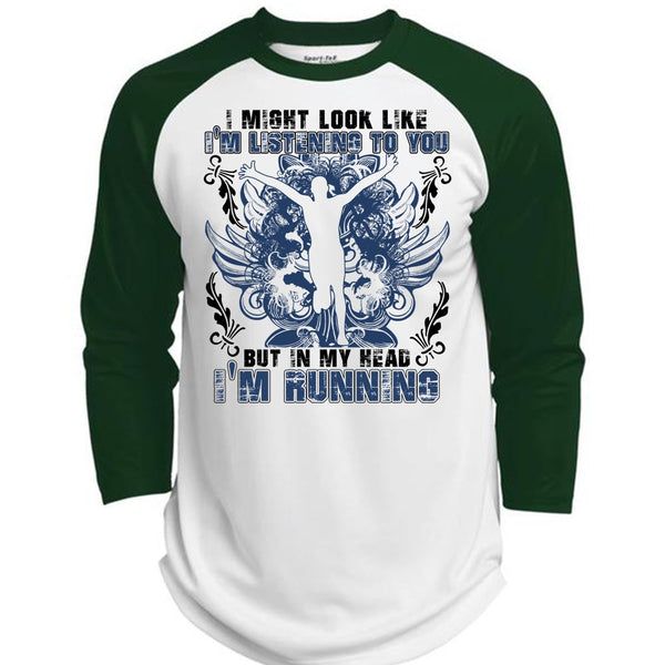 I'm Running T Shirt, I Love Running T Shirt, Awesome T-Shirts  (Polyester Game Baseball Jersey)