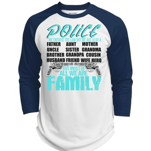 Police We Enforce The Law T Shirt, I Love Police T Shirt, Awesome T-Shirts  (Polyester Game Baseball Jersey)