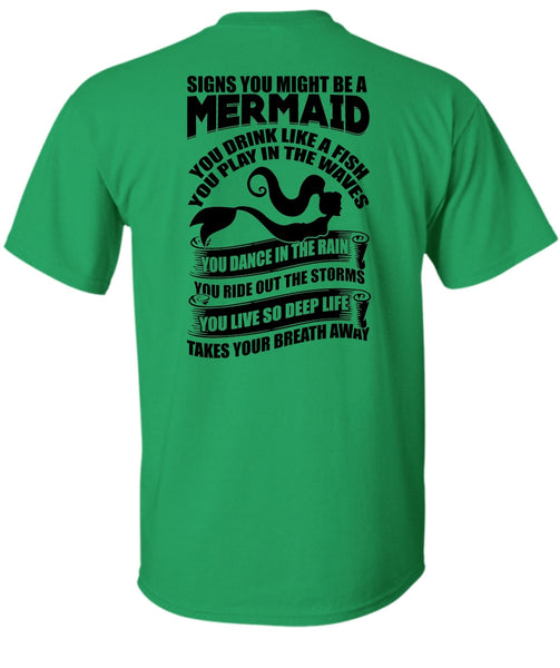 Signs You Might Be A Mermaid T Shirt, I Love Fishing T Shirt