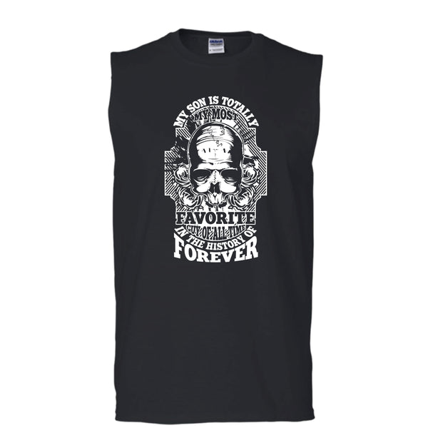 A black t-shirt with the shopify logo