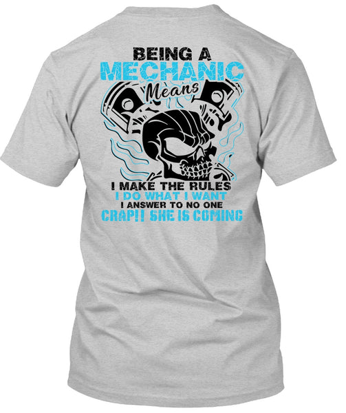 Being A Mechanic Means T Shirt, Being A Mechanic T Shirt