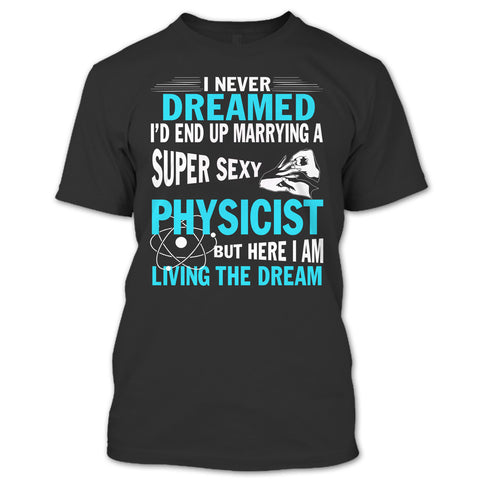 A black t-shirt with the shopify logo