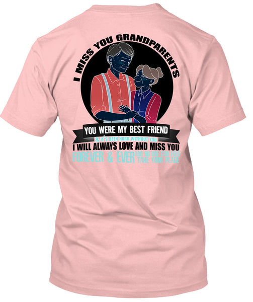 I Miss You Grandparents T Shirt, I Love Nana T Shirt
