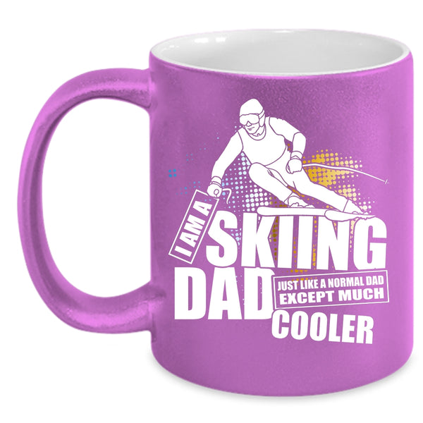 I Am A Skiing Dad Coffee Mug, Cool Dad Coffee Cup