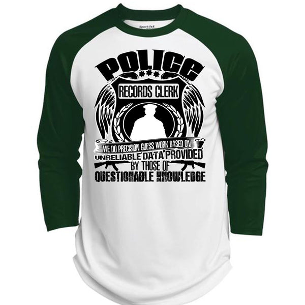 Police Records Clerk T Shirt, I Love Police T Shirt, Awesome T-Shirts  (Polyester Game Baseball Jersey)