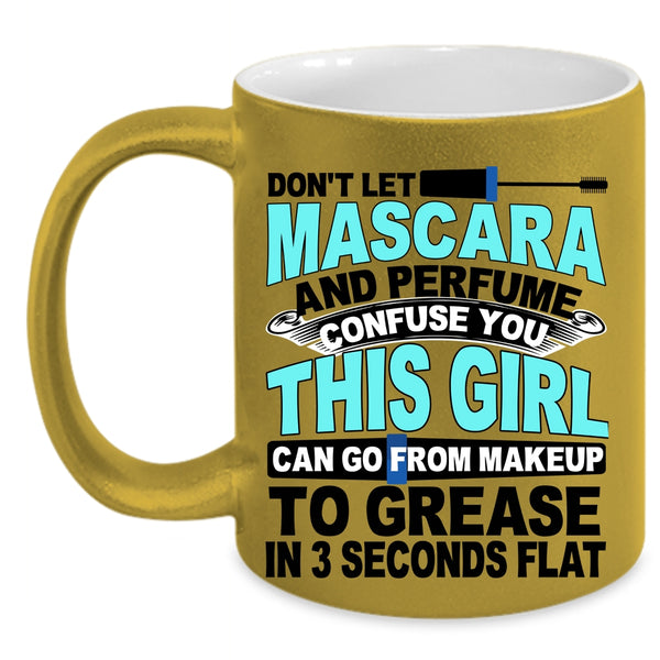 Funny Gift For Wife Coffee Mug, Mascara And Perfume  Accent Mug