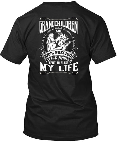 A black t-shirt with the shopify logo