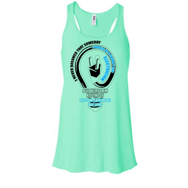 Grumpy Old Electrician T Shirt, Gift For Electrician Tank Top