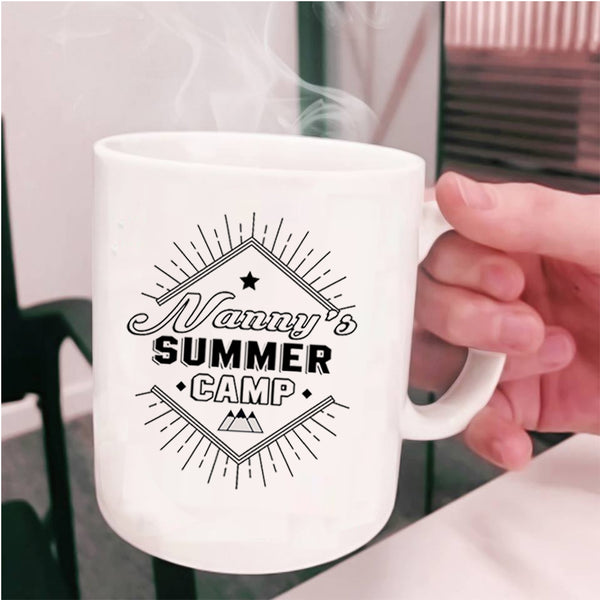 Cool Camping Nanny Coffee Mug, Nanny's Summer Camp Cup