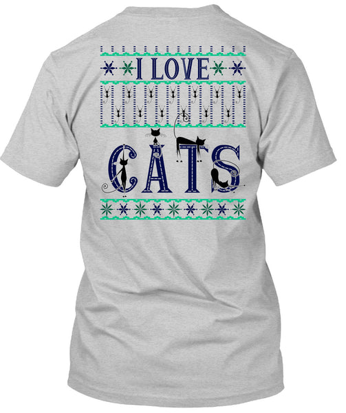 I Love Cats T Shirt, Happy New Year T Shirt