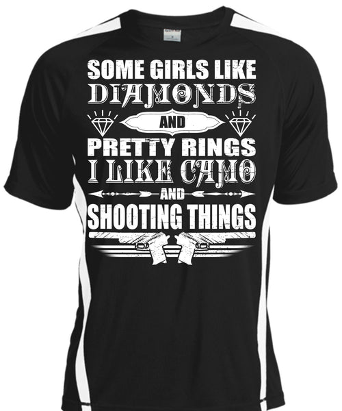 A black t-shirt with the shopify logo